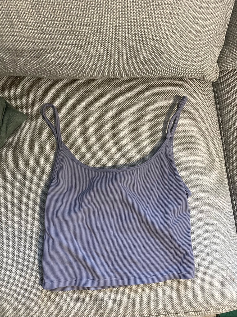 Athleta Lavender Ribbed Twist Back Tank